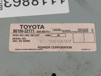 2004-2006 Lexus Es330 Radio AM FM Cd Player Receiver Replacement P/N:86100-33171 Fits Fits 2004 2005 2006 OEM Used Auto Part