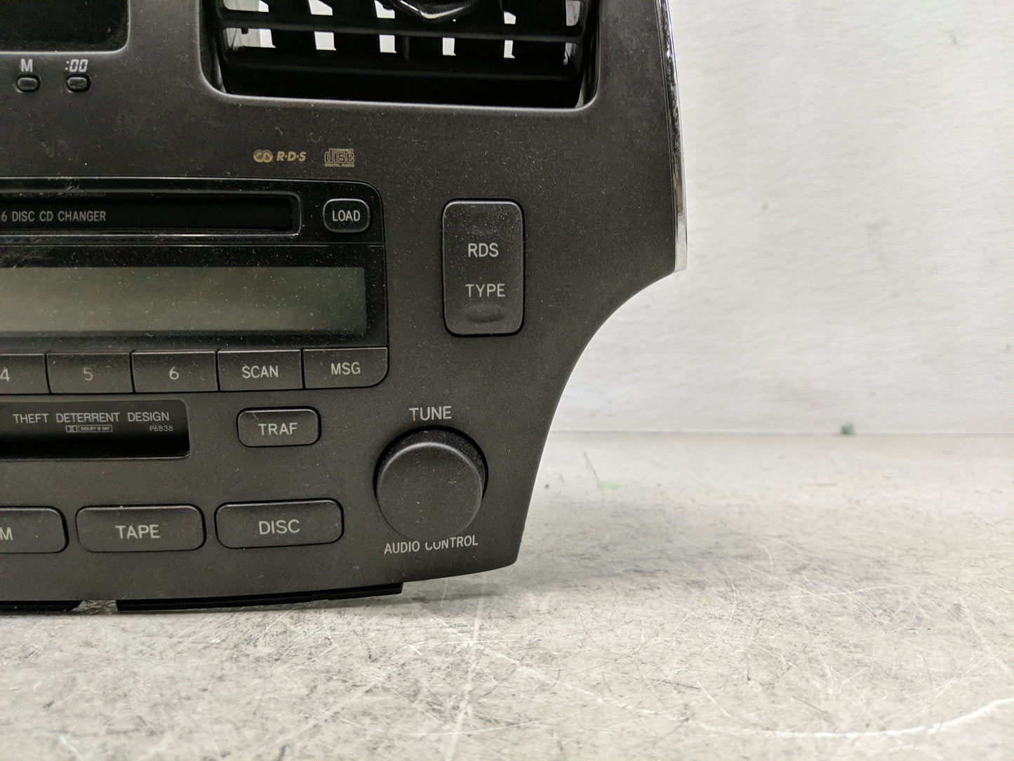 2004-2006 Lexus Es330 Radio AM FM Cd Player Receiver Replacement P/N:55660-33160 Fits Fits 2002 2003 2004 2005 2006 OEM Used