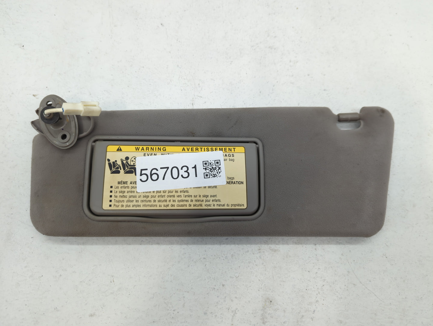 2004 Lexus Es330 Sun Visor Shade Replacement Passenger Right Mirror Fits OEM Used Auto Parts - Oemusedautoparts1.com
