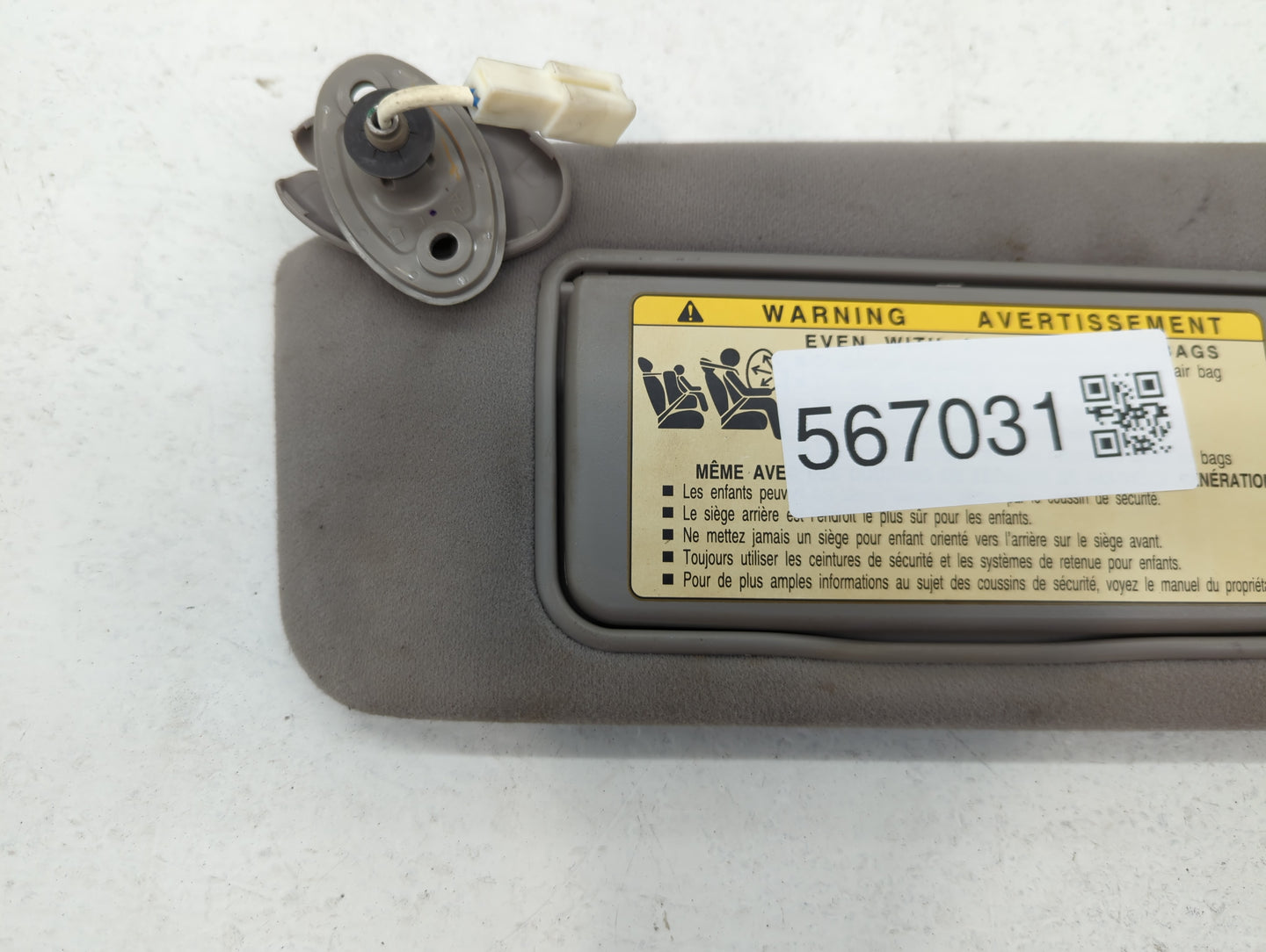 2004 Lexus Es330 Sun Visor Shade Replacement Passenger Right Mirror Fits OEM Used Auto Parts - Oemusedautoparts1.com