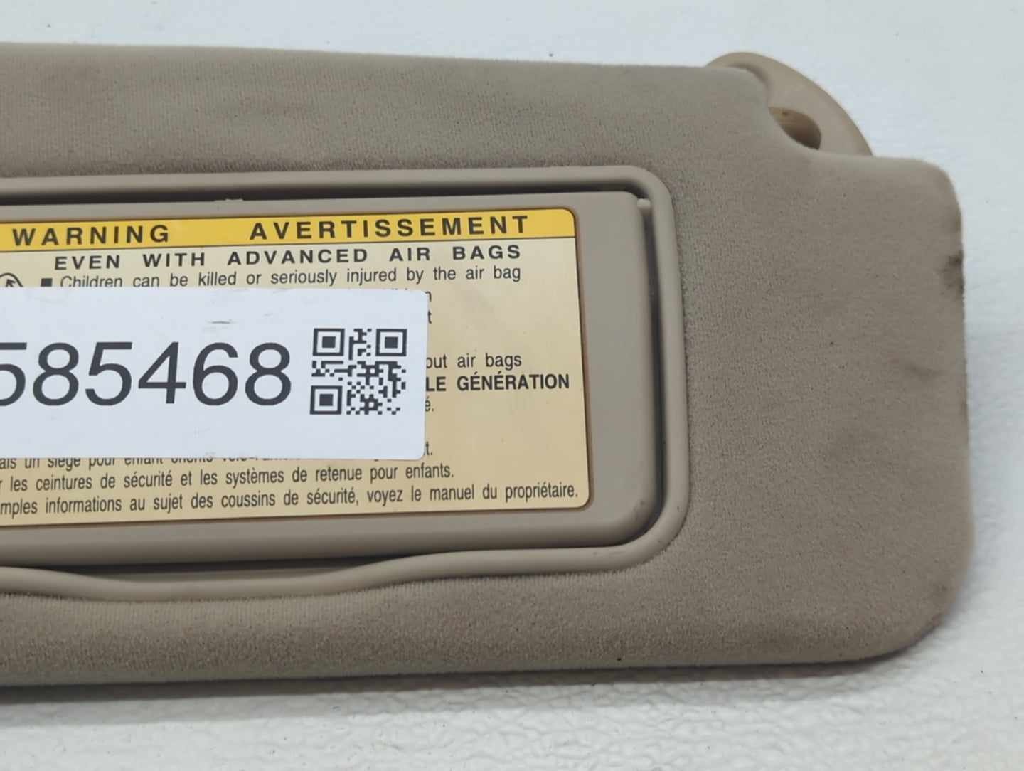 2004 Lexus Es330 Sun Visor Shade Replacement Driver Left Mirror Fits OEM Used Auto Parts - Oemusedautoparts1.com