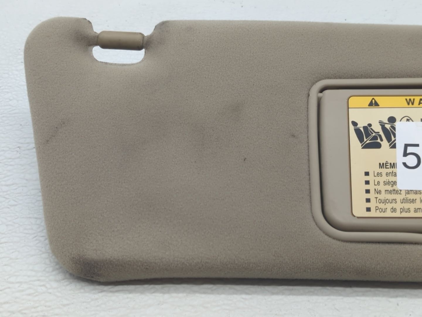 2004 Lexus Es330 Sun Visor Shade Replacement Driver Left Mirror Fits OEM Used Auto Parts - Oemusedautoparts1.com