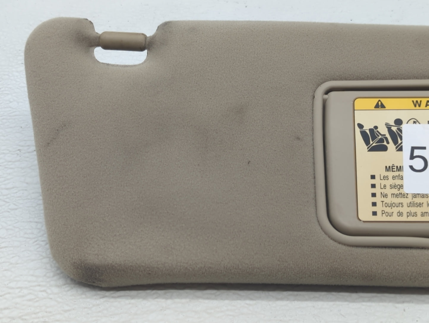 2004 Lexus Es330 Sun Visor Shade Replacement Driver Left Mirror Fits OEM Used Auto Parts - Oemusedautoparts1.com