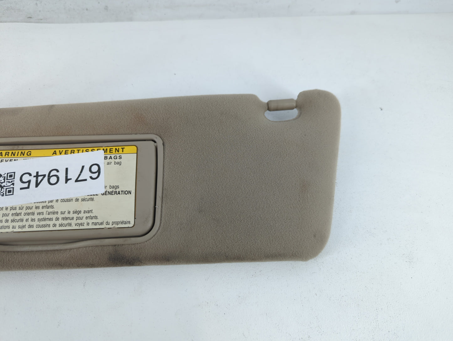 2004 Lexus Es330 Sun Visor Shade Replacement Driver Left Mirror Fits OEM Used Auto Parts - Oemusedautoparts1.com