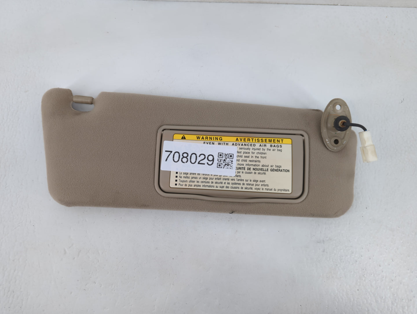 2004 Lexus Es330 Sun Visor Shade Replacement Passenger Right Mirror Fits OEM Used Auto Parts - Oemusedautoparts1.com