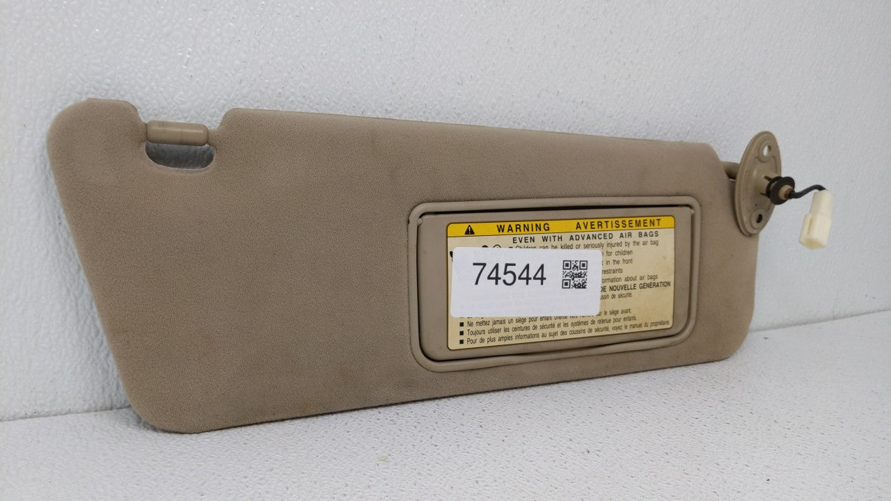 2004 Lexus Es330 Sun Visor Shade Replacement Passenger Right Mirror Fits OEM Used Auto Parts - Oemusedautoparts1.com
