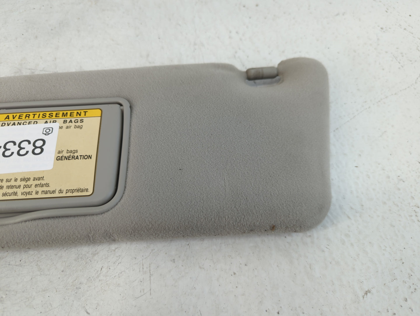 2004 Lexus Es330 Sun Visor Shade Replacement Driver Left Mirror Fits OEM Used Auto Parts - Oemusedautoparts1.com