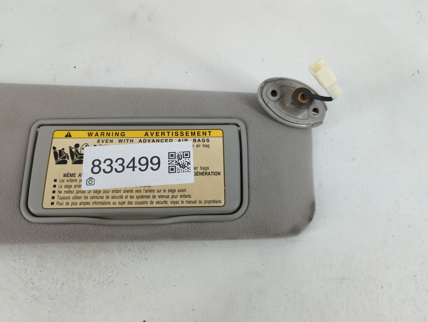2004 Lexus Es330 Sun Visor Shade Replacement Passenger Right Mirror Fits OEM Used Auto Parts - Oemusedautoparts1.com