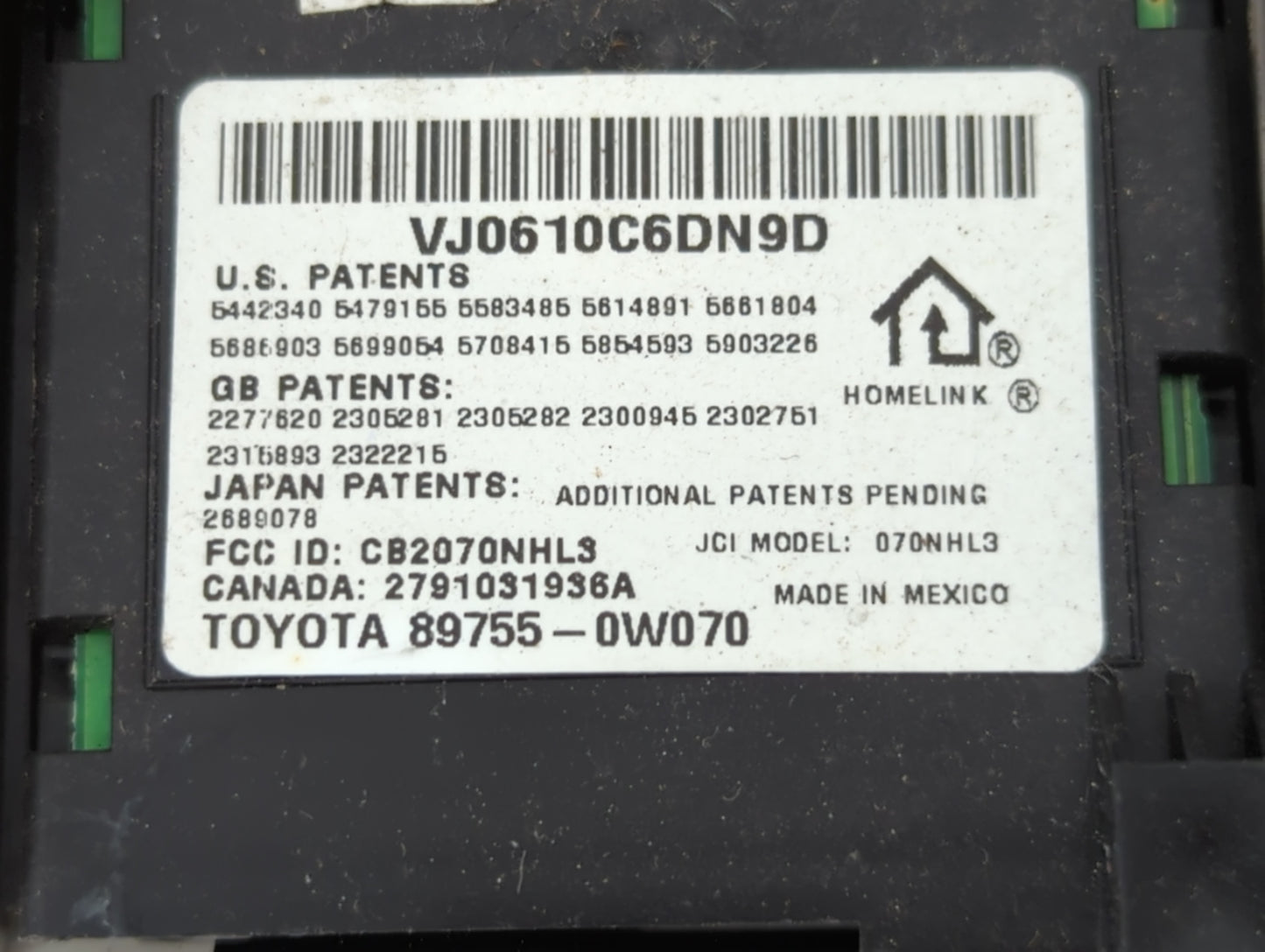 2004-2004 Lexus Es330 Overhead Roof Console Interior Dome Light - Oemusedautoparts1.com