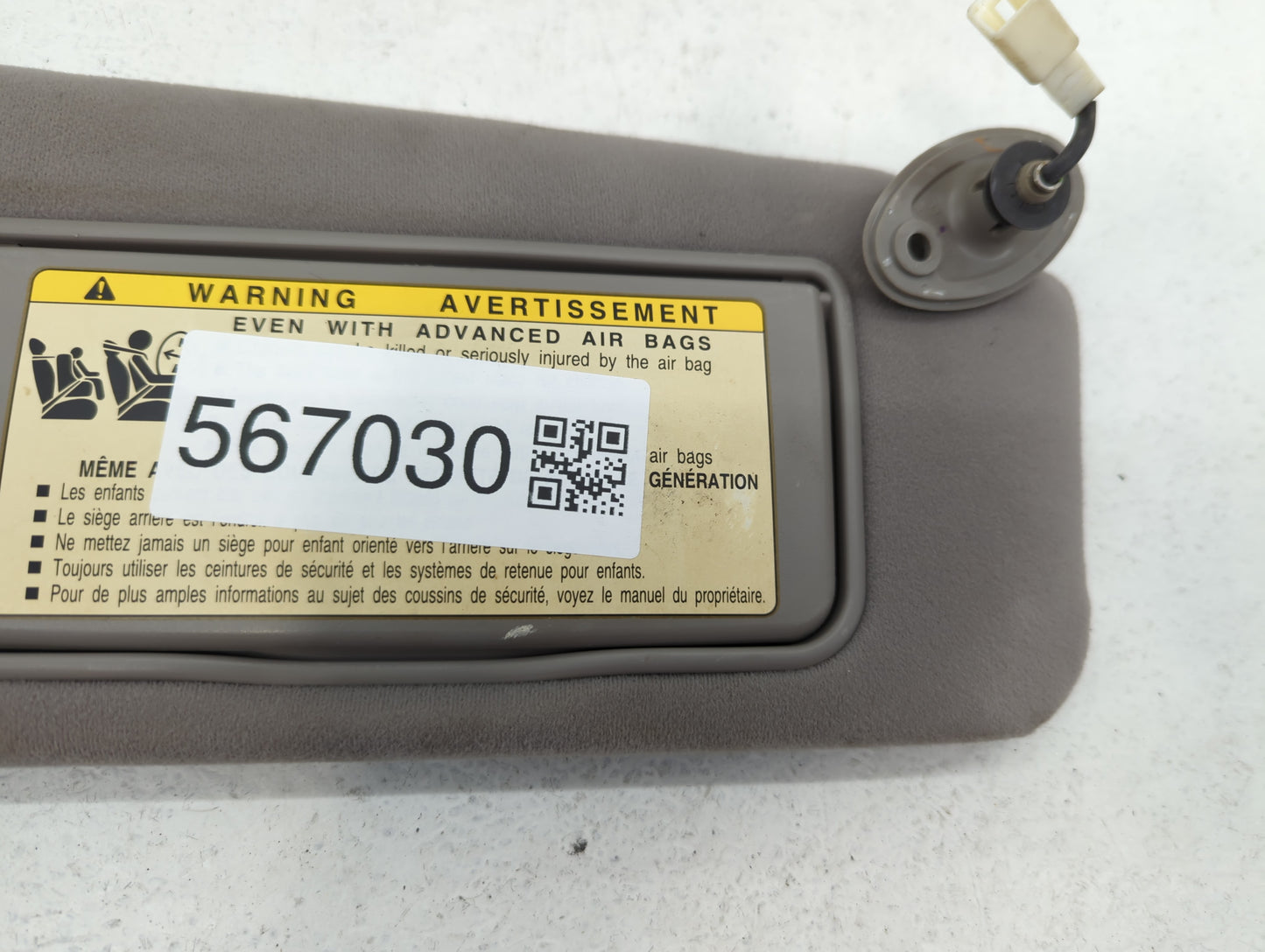 2004 Lexus Es330 Sun Visor Shade Replacement Driver Left Mirror Fits OEM Used Auto Parts - Oemusedautoparts1.com