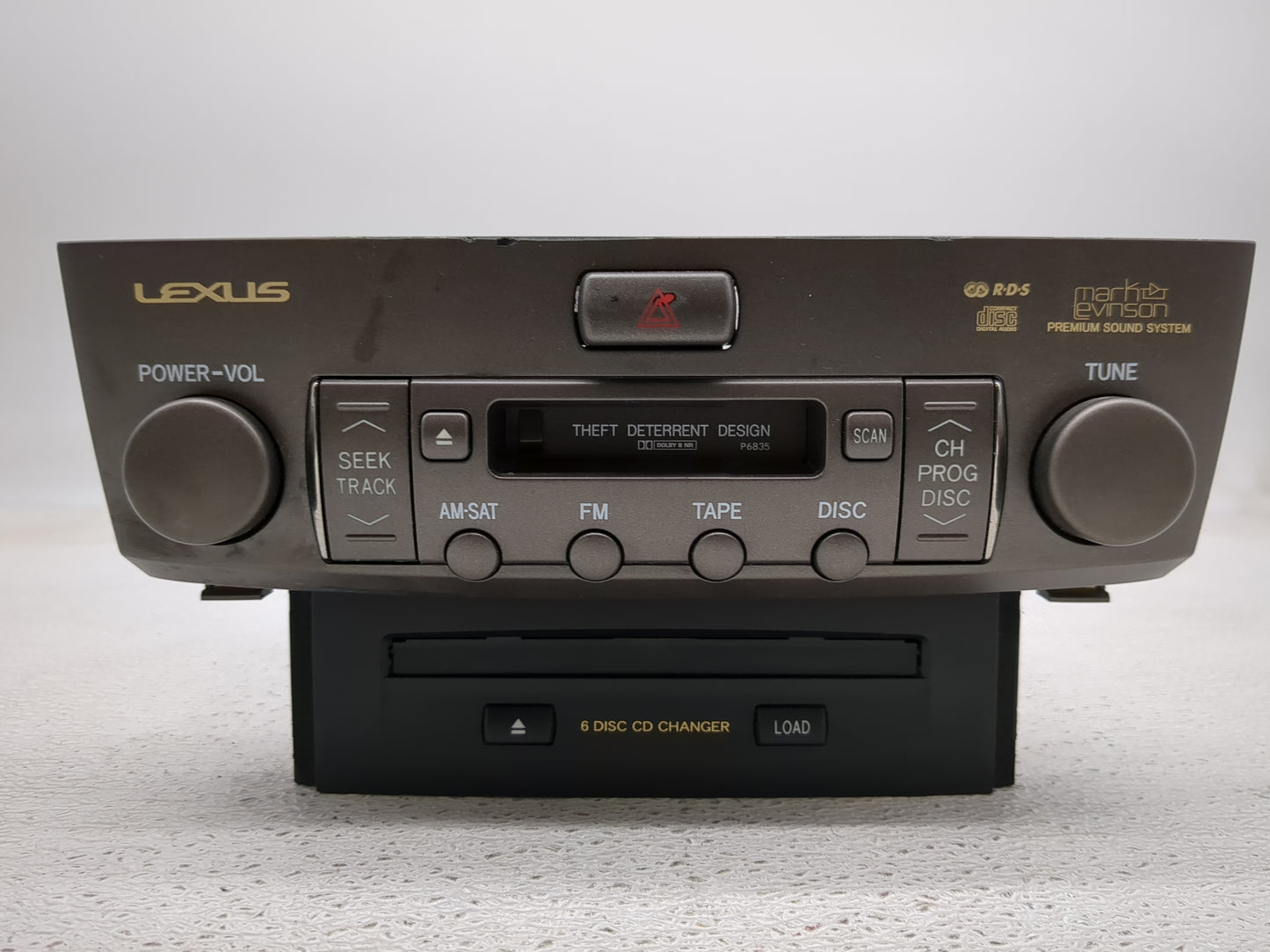 2001-2004 Lexus Ls430 Radio AM FM Cd Player Receiver Replacement P/N:86120-50B80 Fits Fits 2001 2002 2003 2004 OEM Used Auto