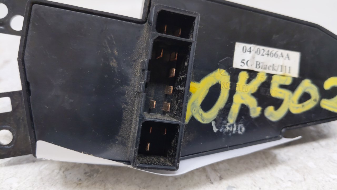 2004 Maserati Sebring Master Power Window Switch Replacement Driver Side Left P/N:04602466AA Fits OEM Used Auto Parts - Oemu