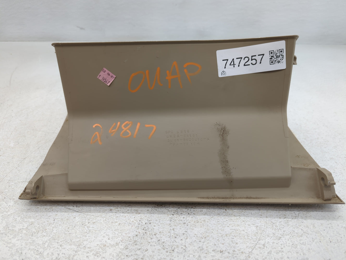 2004 Mazda 6 Passenger Glove Box Door Storage Compartment - Oemusedautoparts1.com