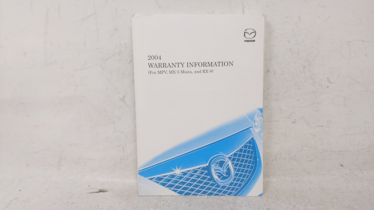 2004 Mazda Mpv Owners Manual Book Guide OEM Used Auto Parts - Oemusedautoparts1.com