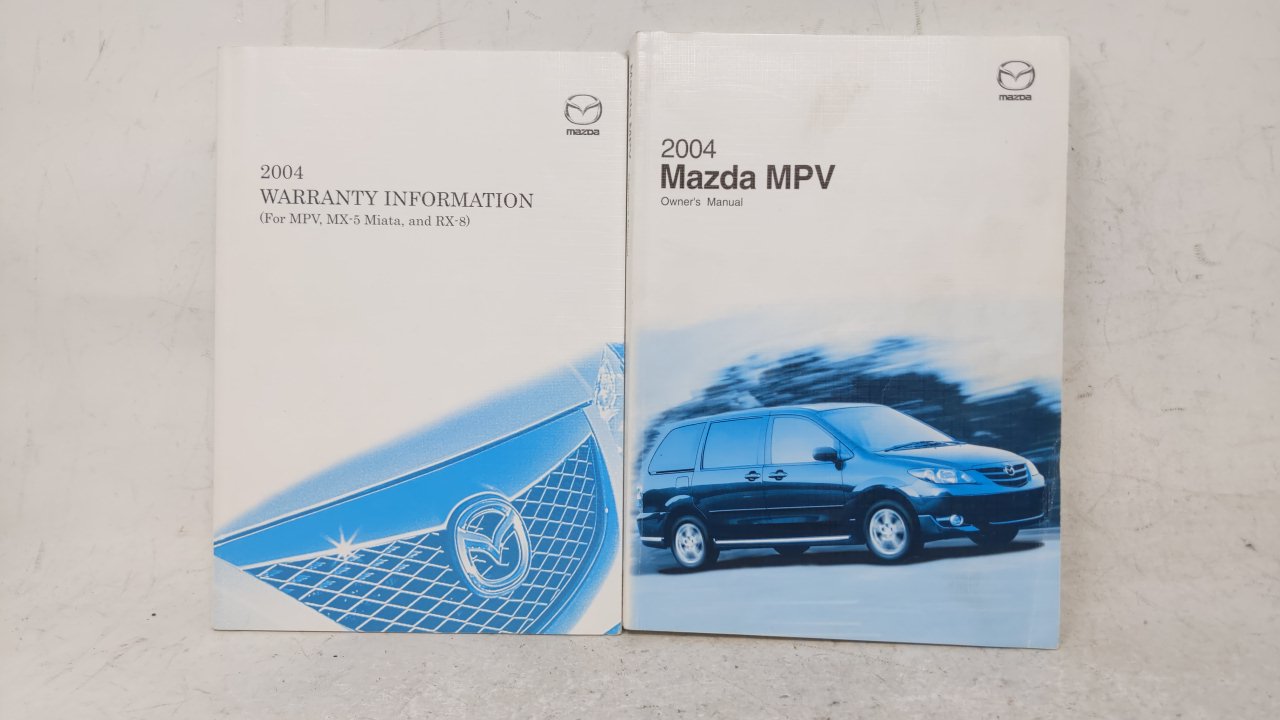 2004 Mazda Mpv Owners Manual Book Guide OEM Used Auto Parts - Oemusedautoparts1.com