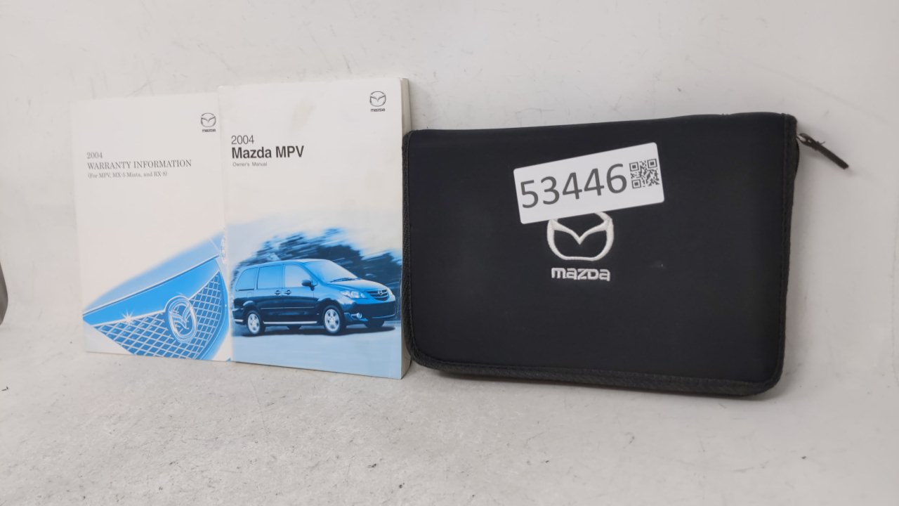 2004 Mazda Mpv Owners Manual Book Guide OEM Used Auto Parts - Oemusedautoparts1.com