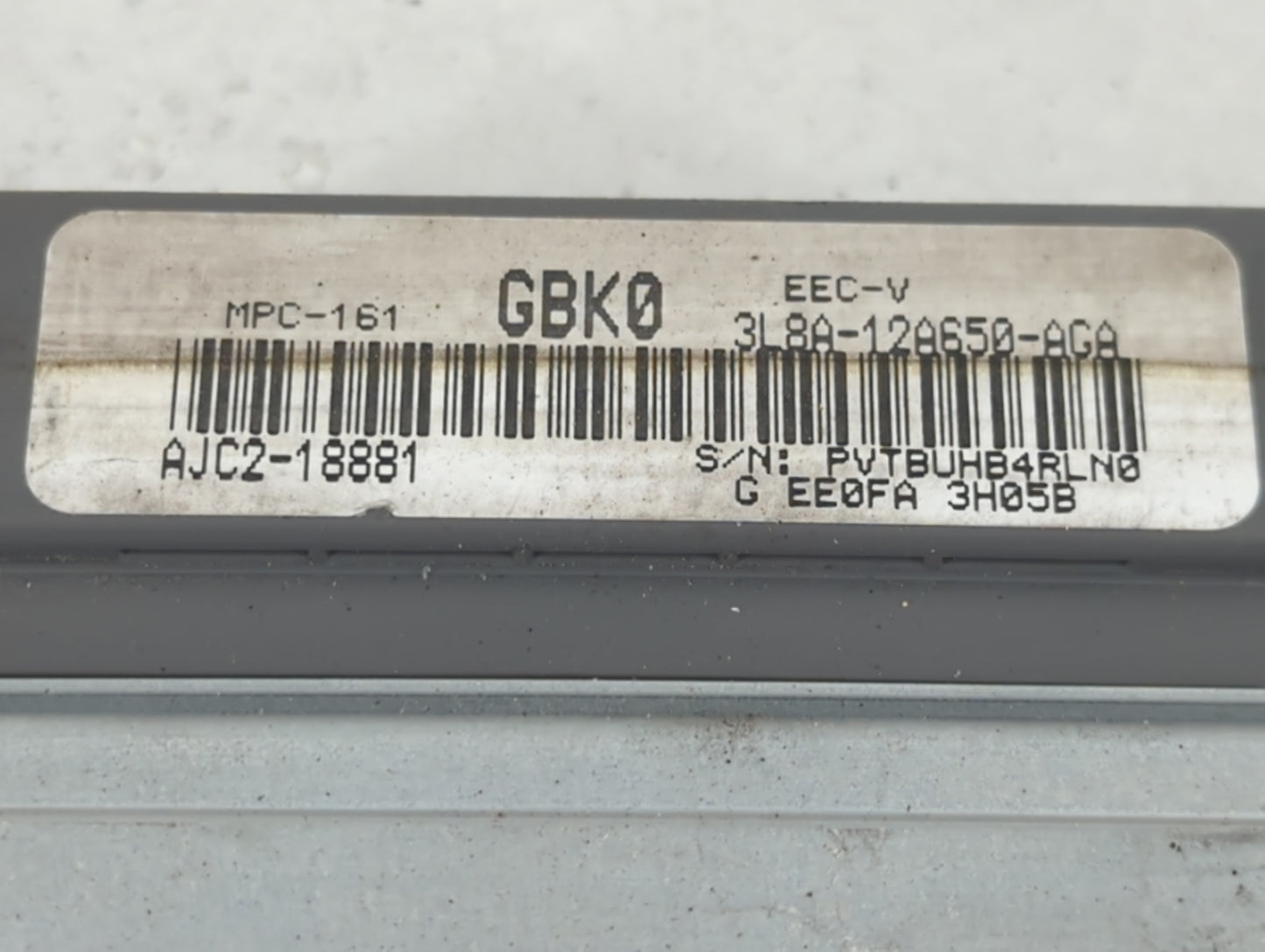 2004 Mazda Tribute PCM Engine Control Computer ECU ECM PCU OEM P/N:3L8A-12A650-AGA Fits OEM Used Auto Parts - Oemusedautopar