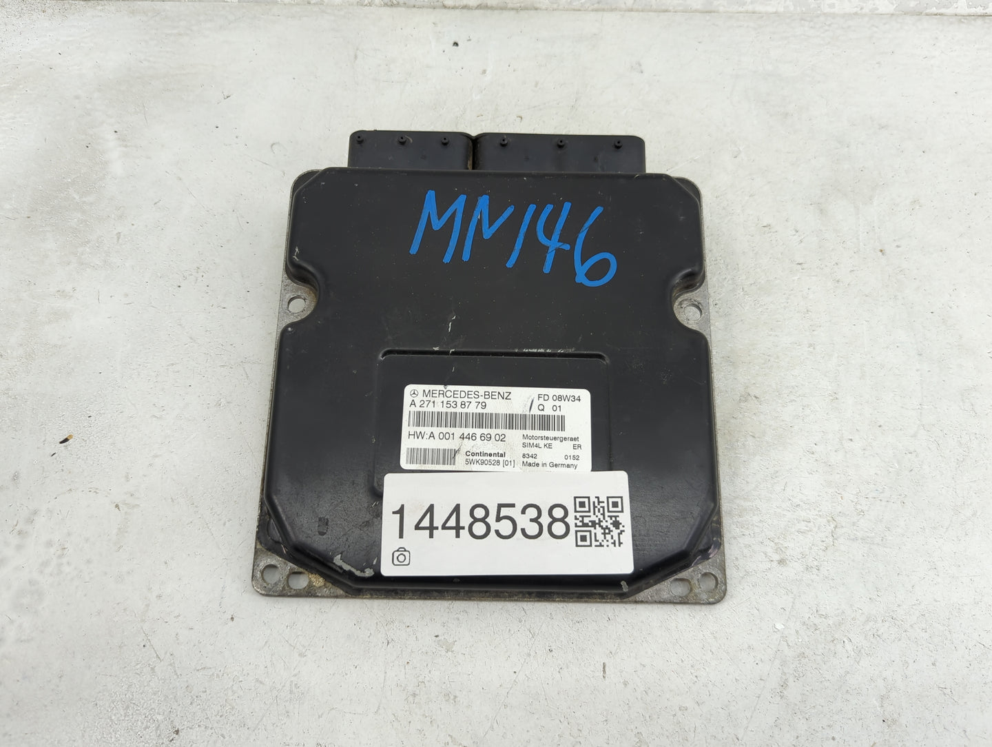 2004 Mercedes-Benz C-Class PCM Engine Control Computer ECU ECM PCU OEM P/N:A2711538779 A0014466902 Fits Fits 2002 2003 2005 