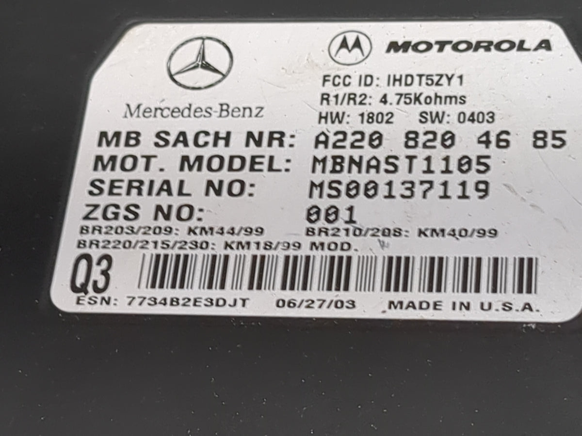 2003-2005 Mercedes-benz Clk500 Communication Control Module - Oemusedautoparts1.com