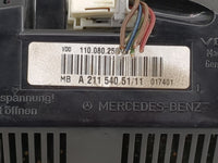 2004 Mercedes-Benz E-Class Instrument Cluster Speedometer Gauges P/N:A2115405111 110.080.256 Miles:94K Fits Fits 2005 OEM Us
