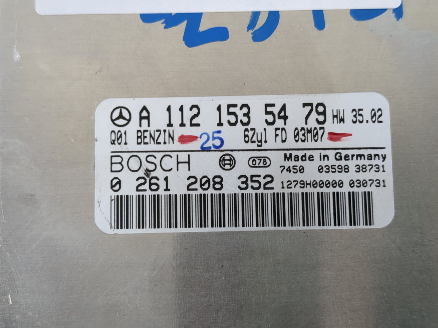 2004 Mercedes-Benz E350 PCM Engine Control Computer ECU ECM PCU OEM P/N:A 112 153 54 79 Fits Fits 2003 2005 2006 OEM Used Au