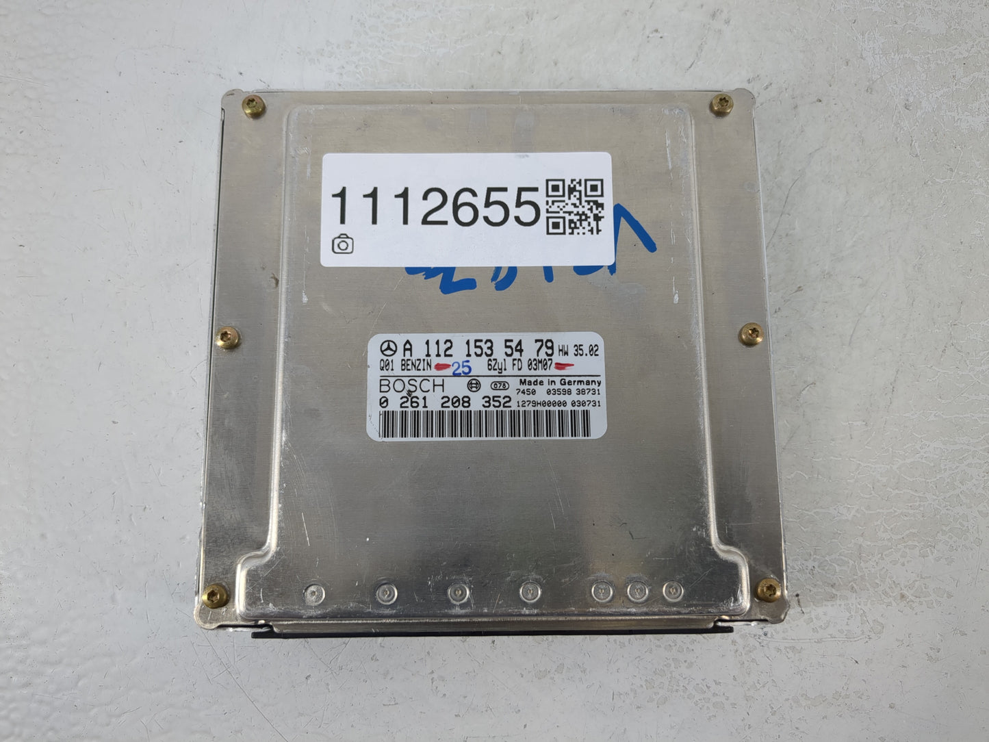2004 Mercedes-Benz E350 PCM Engine Control Computer ECU ECM PCU OEM P/N:A 112 153 54 79 Fits Fits 2003 2005 2006 OEM Used Au