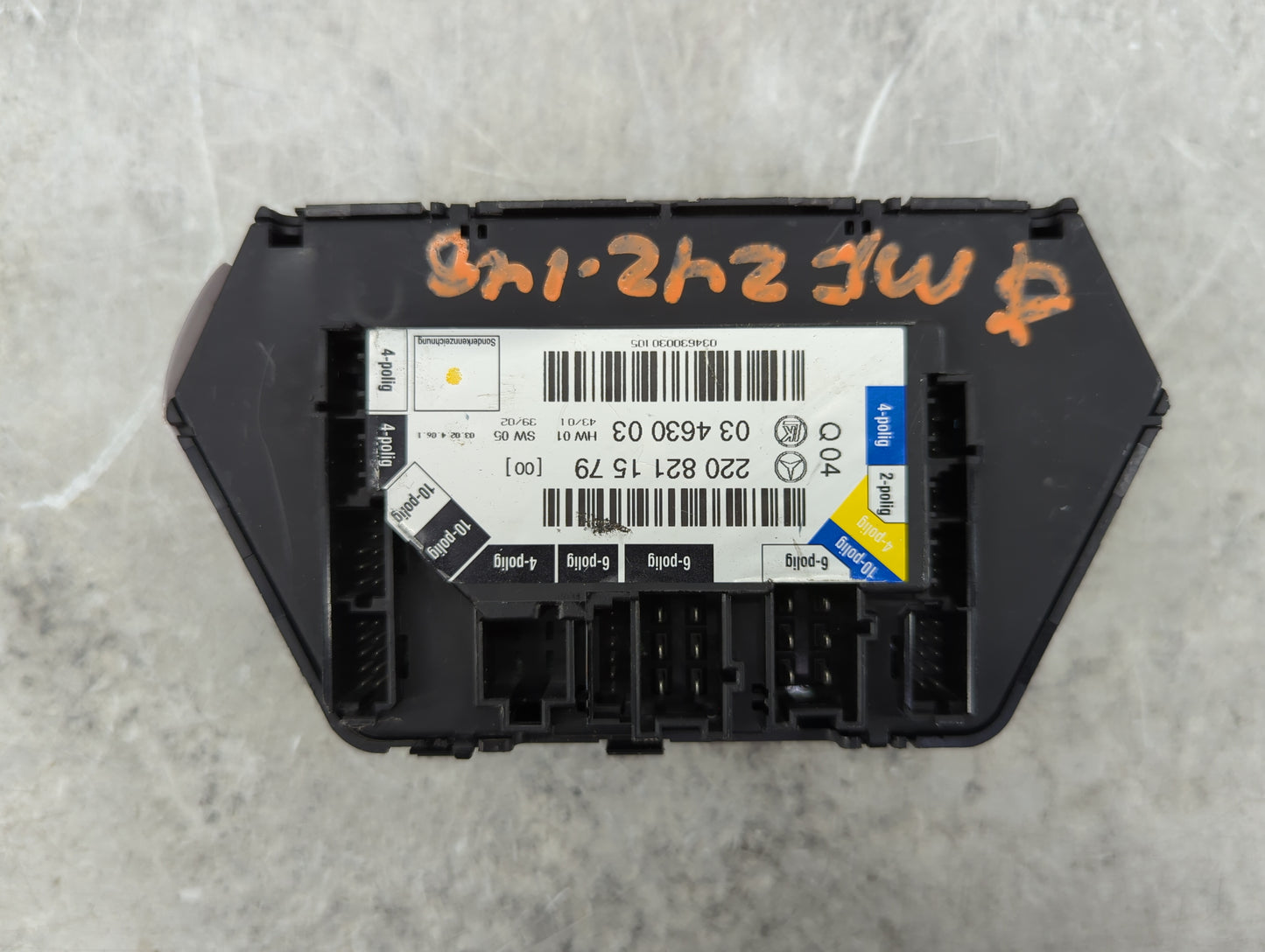 2004 Mercedes-benz S430 Driver Left Seat Switch 03 4630 03|220 821 15 79 - Oemusedautoparts1.com