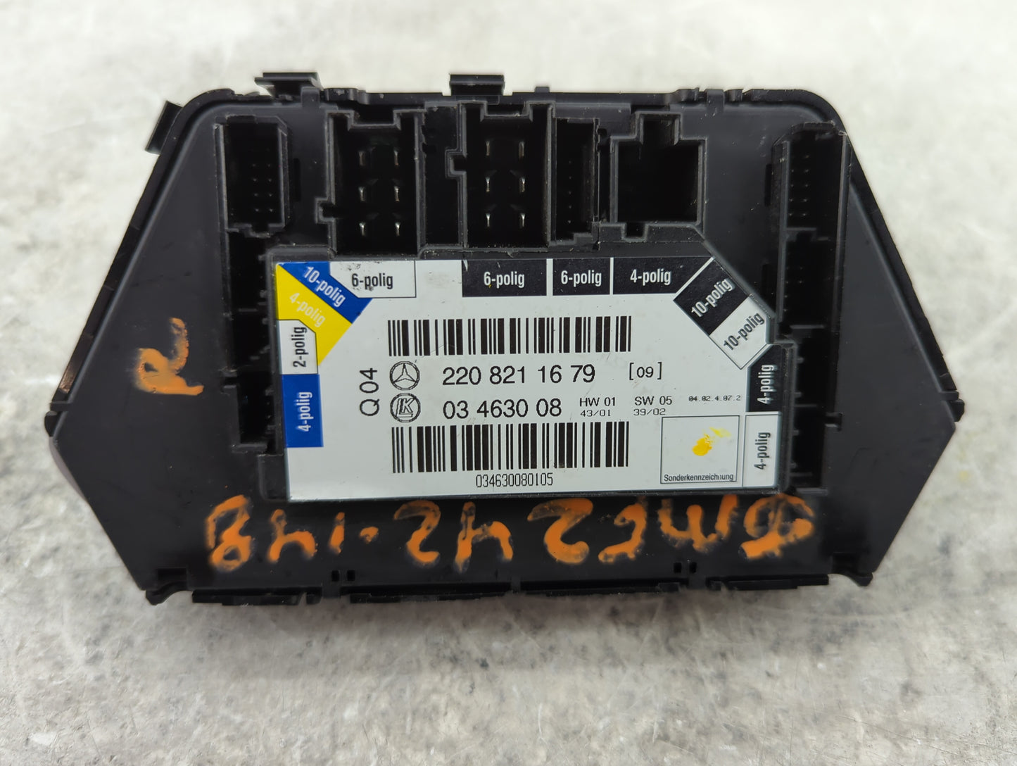 2004 Mercedes-benz S430 Seat Control Module 2208211679|03463008 - Oemusedautoparts1.com