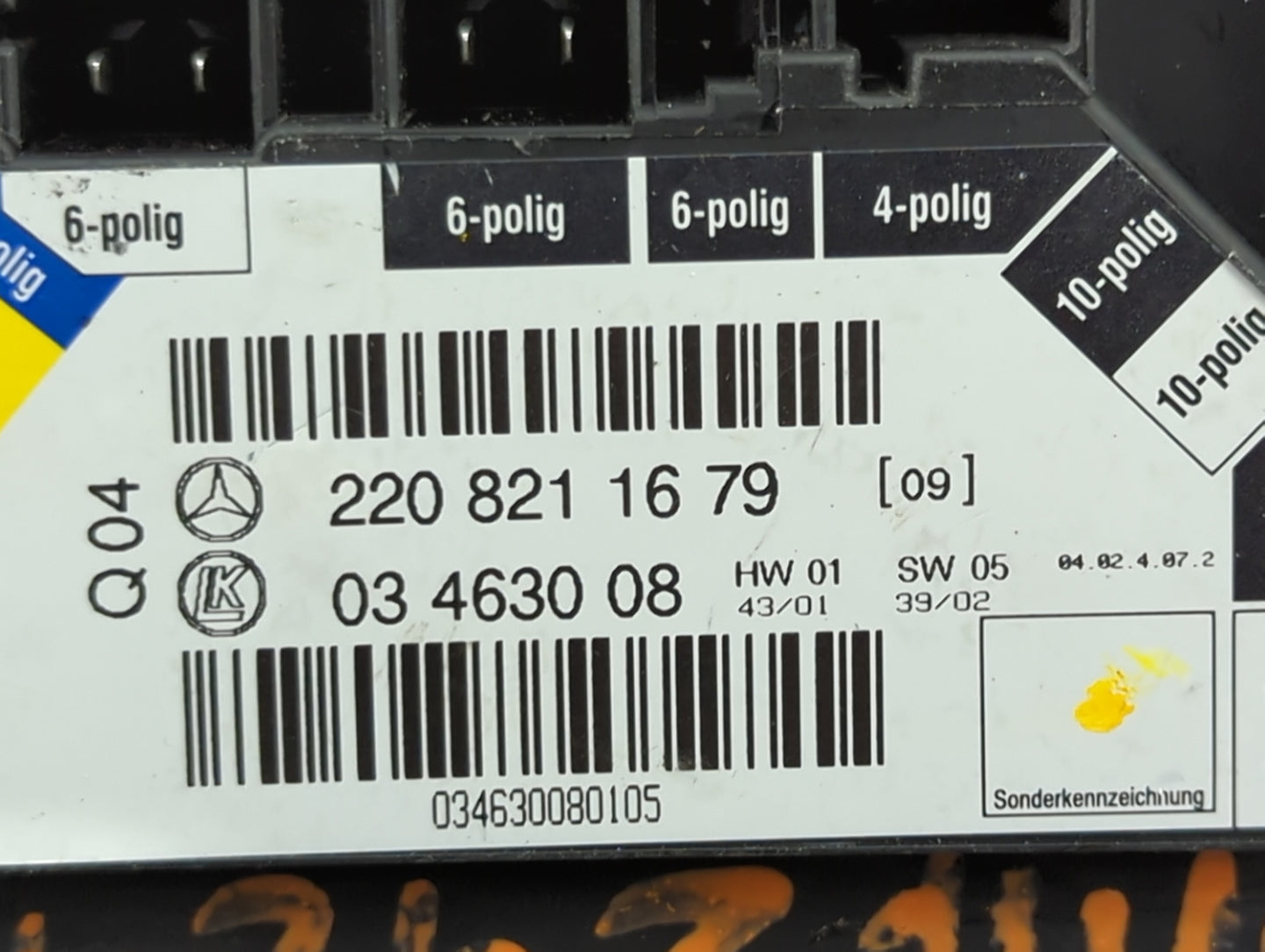 2004 Mercedes-benz S430 Seat Control Module 2208211679|03463008 - Oemusedautoparts1.com