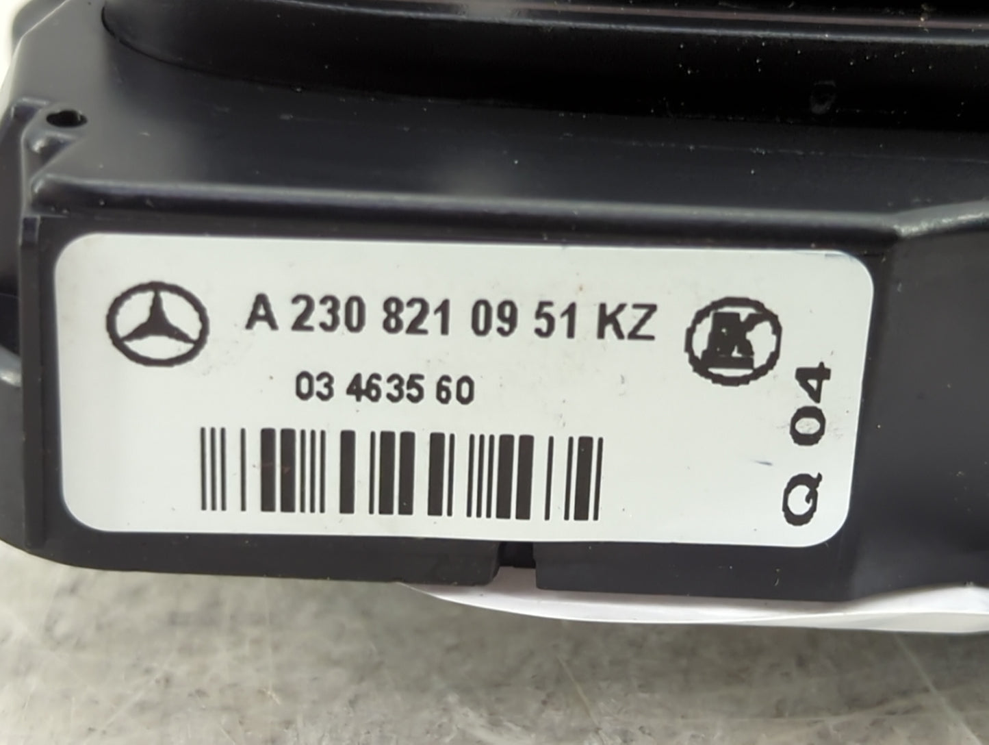 2004 Mercedes-benz Sl500 Seat Control Module A2308210951kz|0346 35 60 - Oemusedautoparts1.com