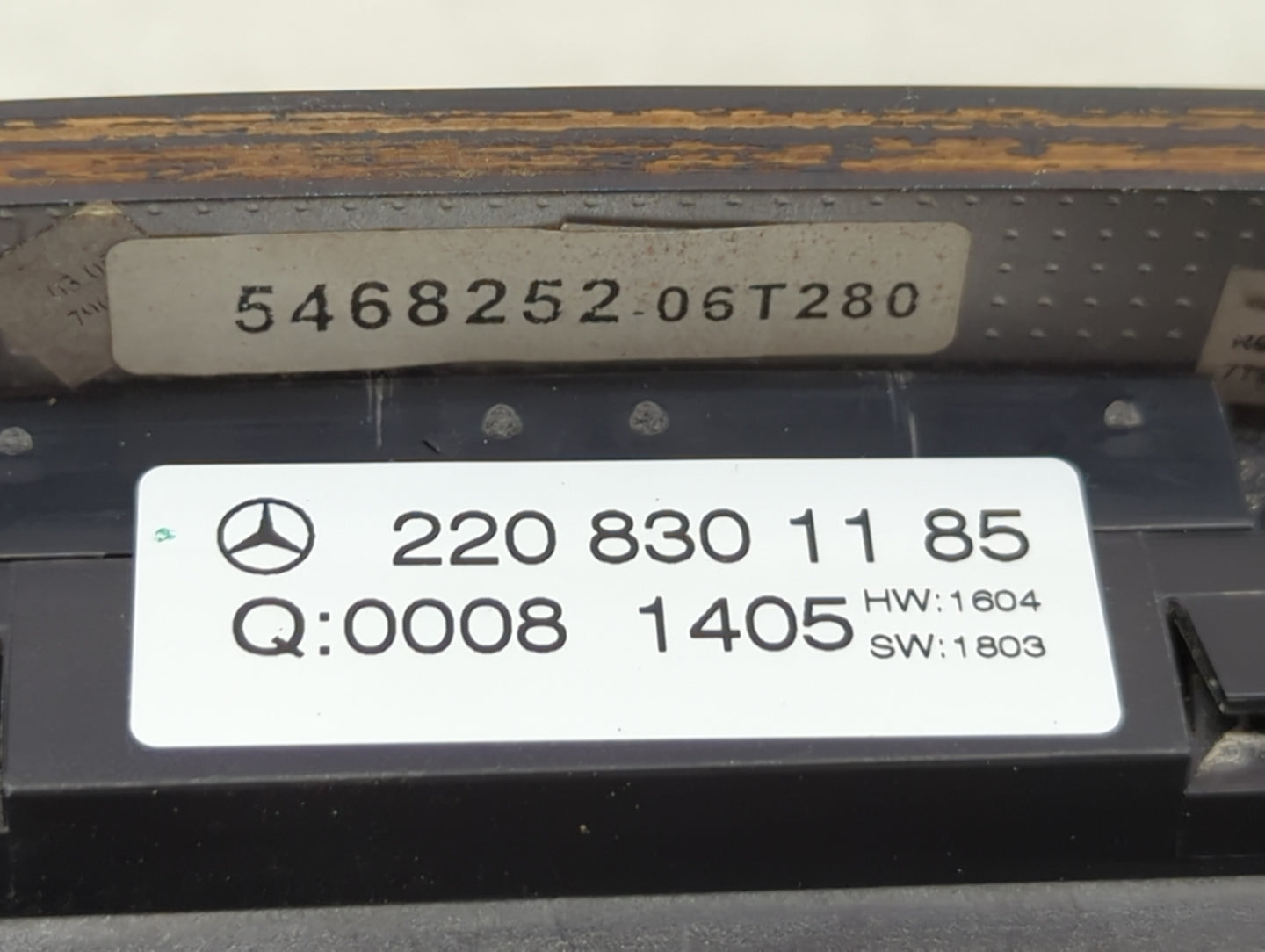 2004 Mercedes Cl-Class Climate Control Module Temperature AC/Heater Replacement P/N:2208301185 5468252 Fits OEM Used Auto Pa