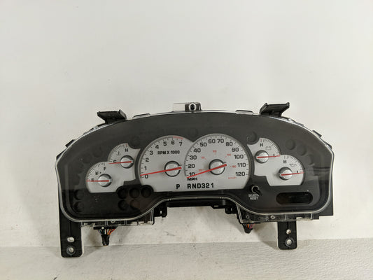 2004-2005 Mercury Mountaineer Instrument Cluster Speedometer Gauges Fits Fits 2004 2005 OEM Used Auto Parts - Oemusedautopar