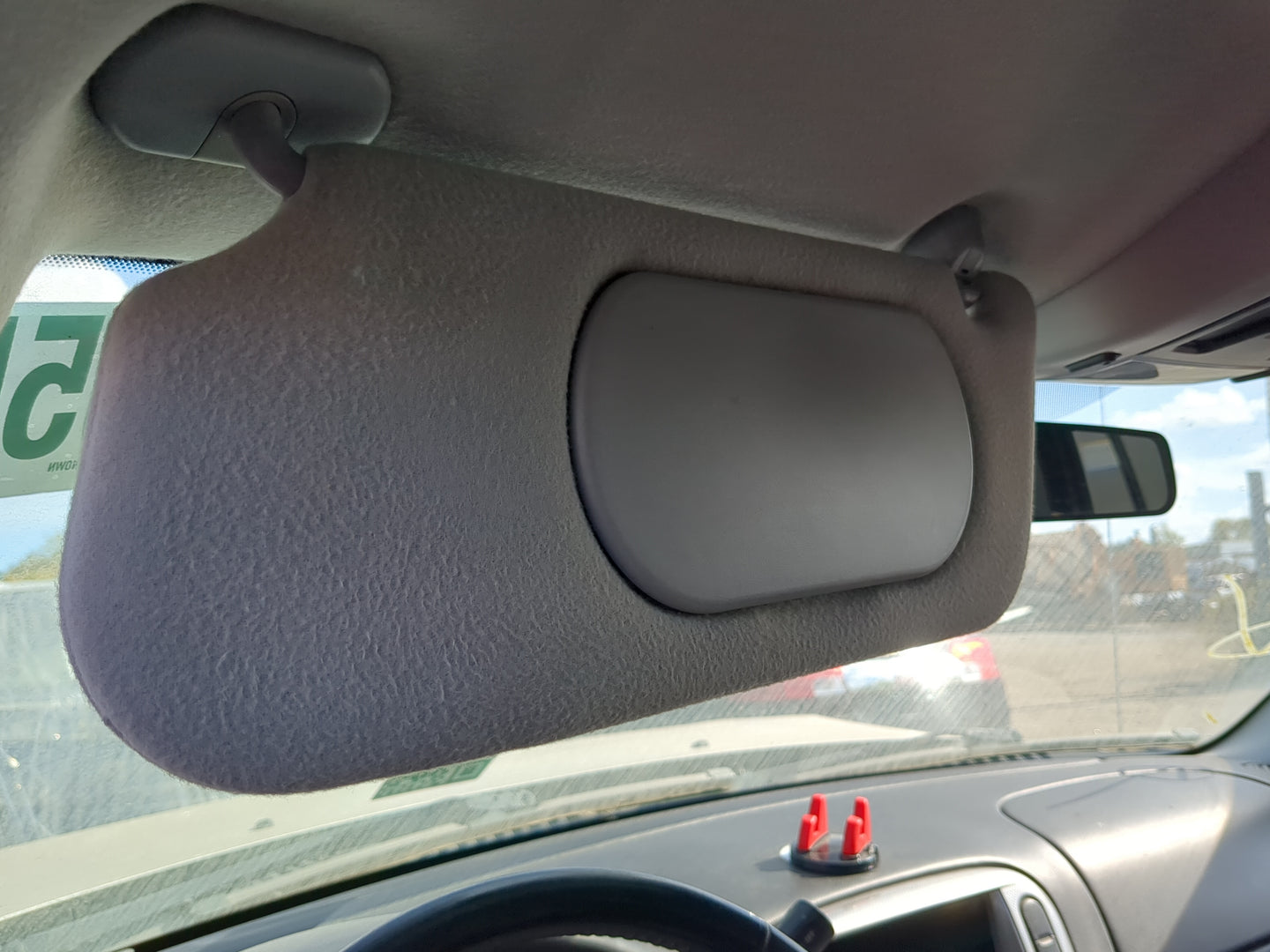 2002-2005 Mercury Mountaineer Sun Visor Shade Replacement Driver Left Mirror Fits Fits 2001 2002 2003 2004 2005 OEM Used Aut