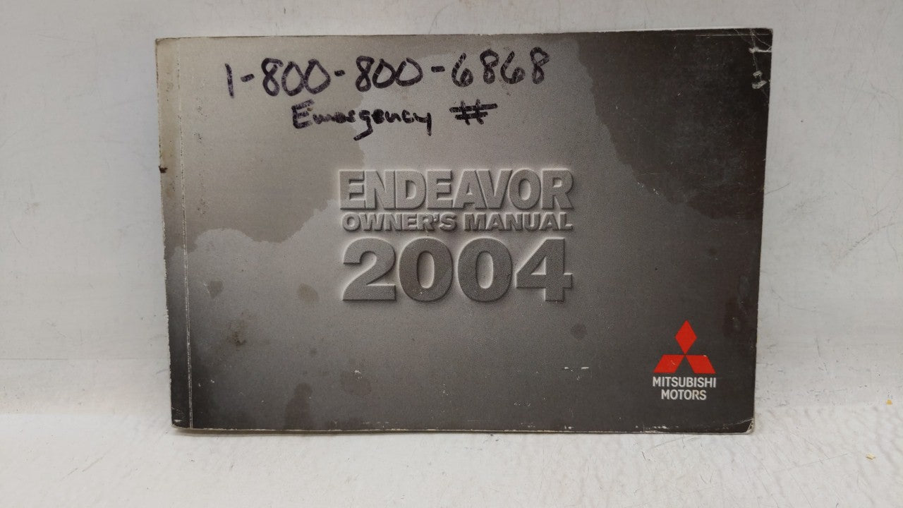 2004 Mitsubishi Endeavor Owners Manual Book Guide OEM Used Auto Parts - Oemusedautoparts1.com