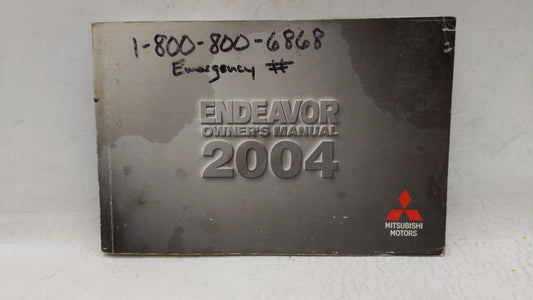 2004 Mitsubishi Endeavor Owners Manual Book Guide OEM Used Auto Parts - Oemusedautoparts1.com