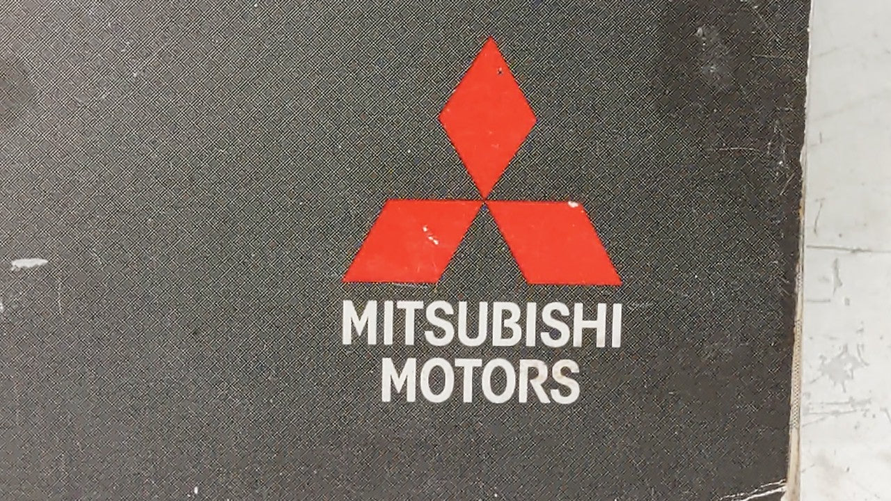 2004 Mitsubishi Endeavor Owners Manual Book Guide OEM Used Auto Parts - Oemusedautoparts1.com