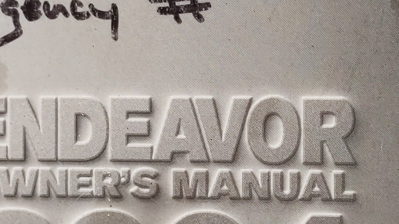 2004 Mitsubishi Endeavor Owners Manual Book Guide OEM Used Auto Parts - Oemusedautoparts1.com