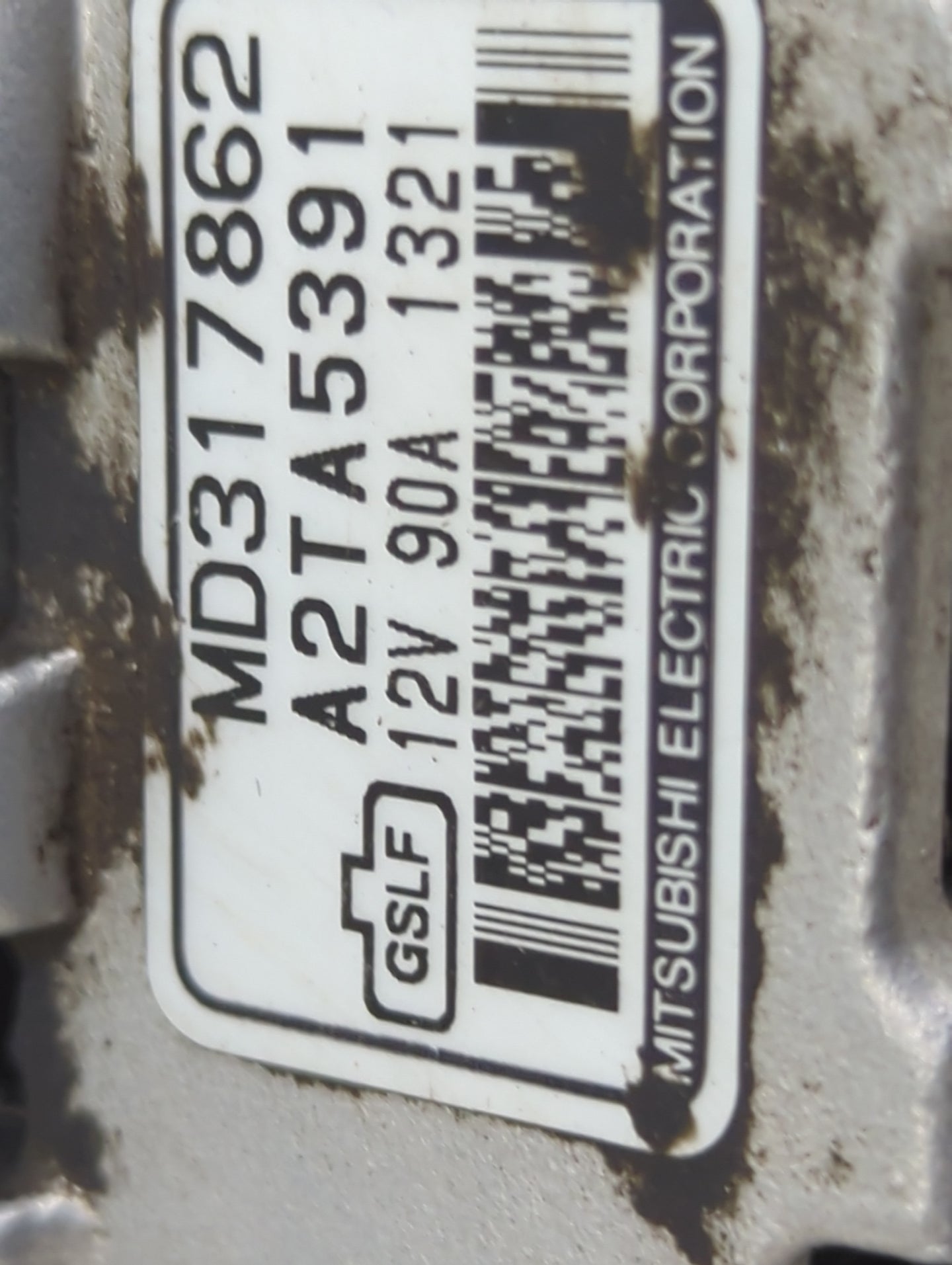 2004 Mitsubishi Lancer Alternator Replacement Generator Charging Assembly Engine OEM P/N:A2TA5391 MD317862 Fits OEM Used Aut