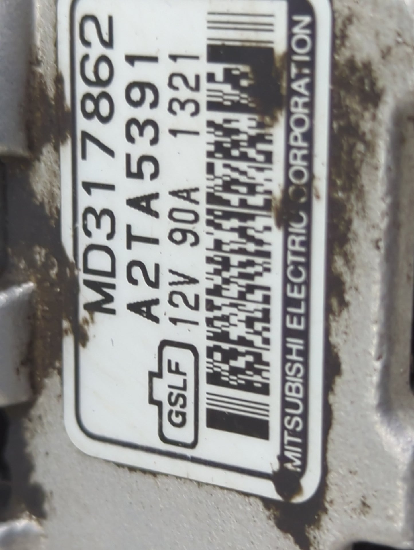 2004 Mitsubishi Lancer Alternator Replacement Generator Charging Assembly Engine OEM P/N:A2TA5391 MD317862 Fits OEM Used Aut