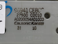 2004 Nissan 350z Climate Control Module Temperature AC/Heater Replacement P/N:96941CE80 27500CD010, A0200054A0100 Fits OEM U