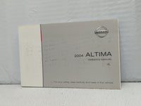 2004 Nissan Altima Owners Manual Book Guide OEM Used Auto Parts - Oemusedautoparts1.com
