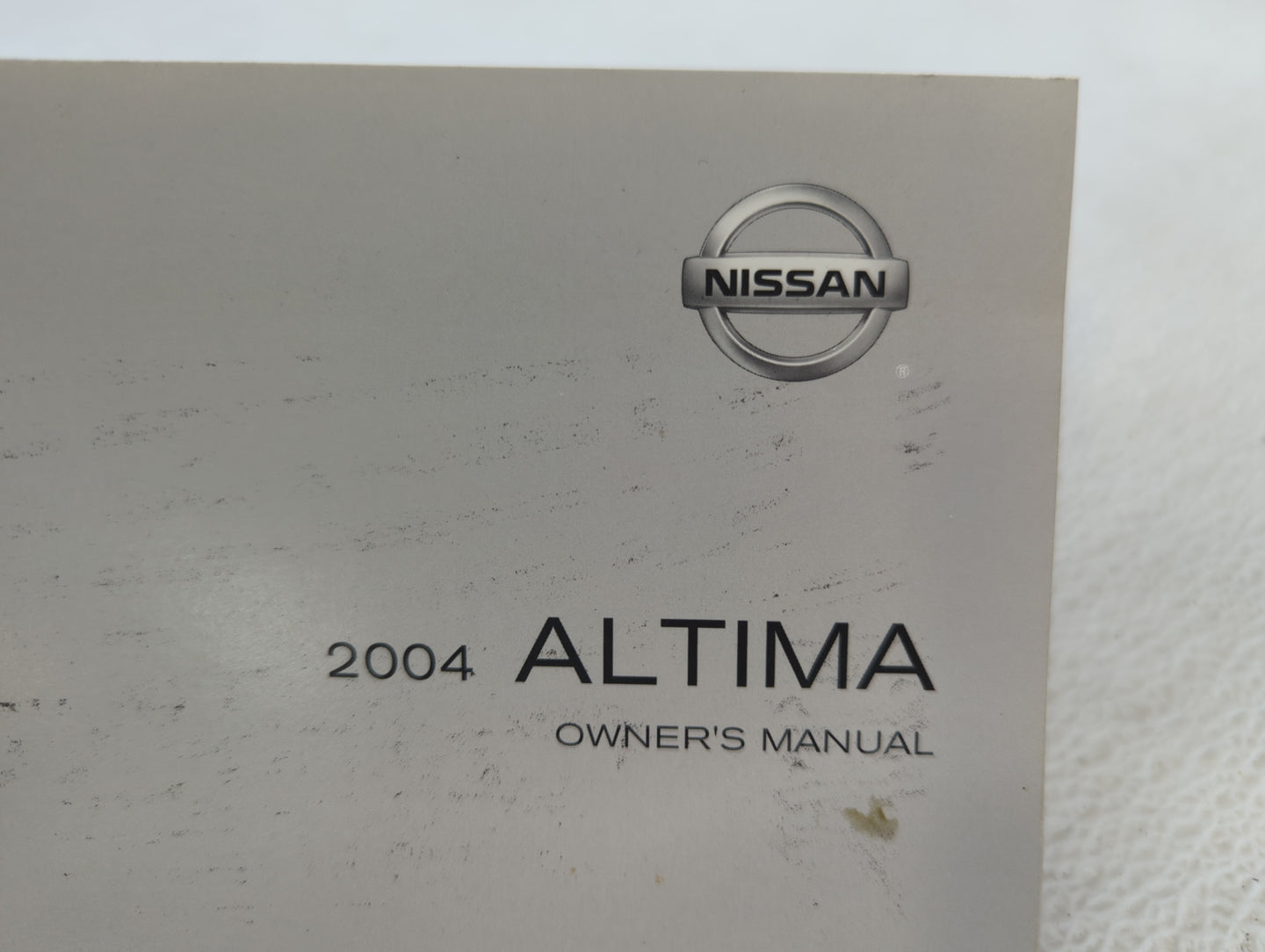 2004 Nissan Altima Owners Manual Book Guide OEM Used Auto Parts - Oemusedautoparts1.com