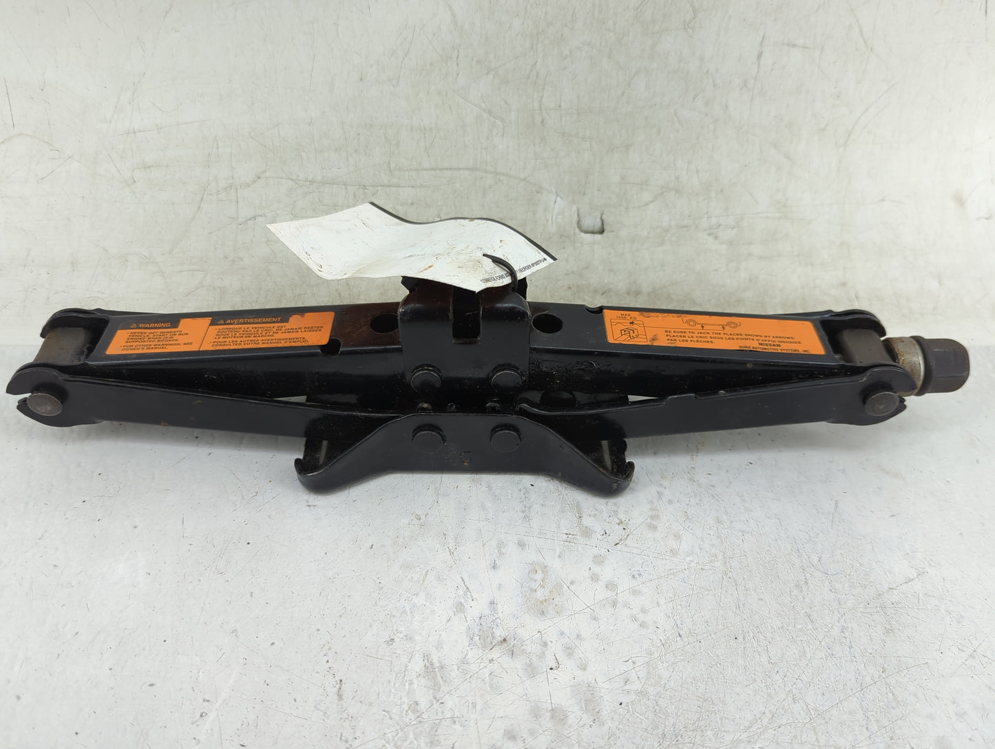 2004 Nissan Maxima Spare Scissor Car Jack - Oemusedautoparts1.com