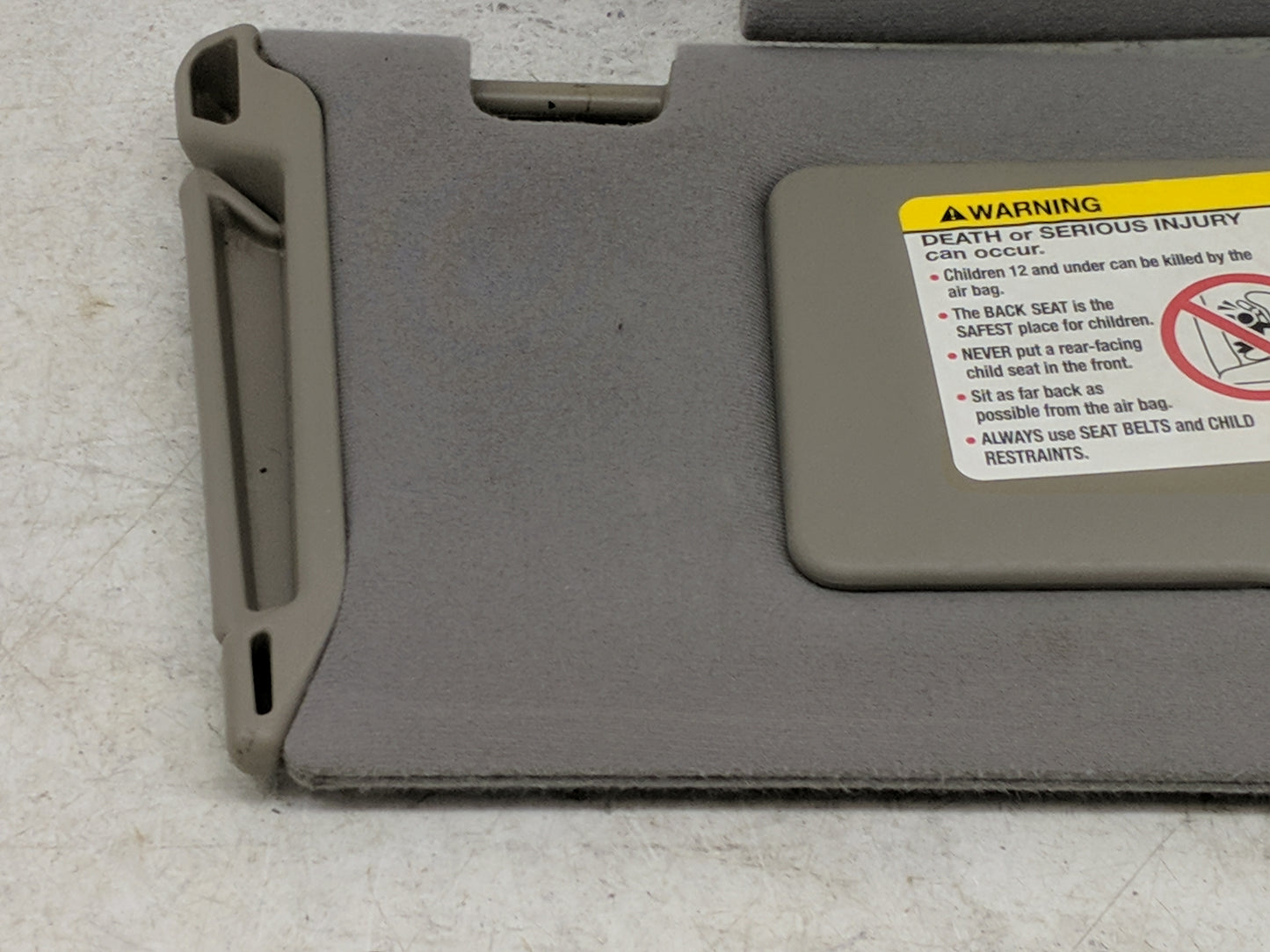 2004 Nissan Maxima Sun Visor Shade Replacement Passenger Right Mirror Fits OEM Used Auto Parts - Oemusedautoparts1.com