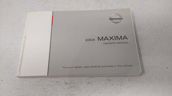 compare product 2004 Nissan Maxima Owners Manual Book Guide OEM Used Auto Parts