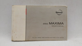 compare product 2004 Nissan Maxima Owners Manual Book Guide OEM Used Auto Parts