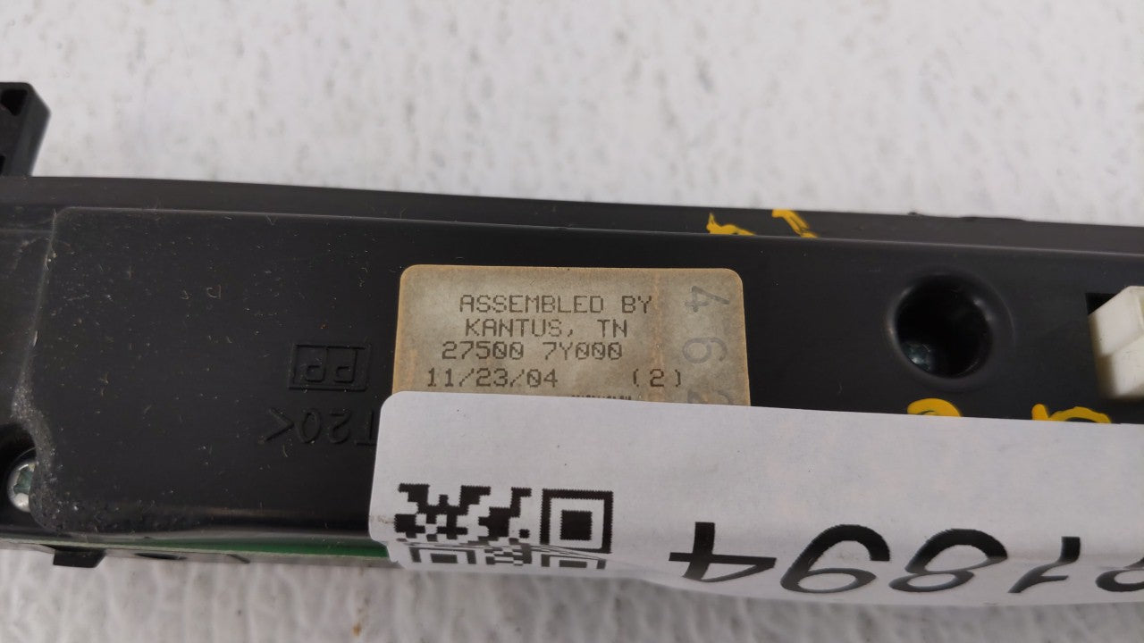2004-2006 Nissan Maxima Climate Control Module Temperature AC/Heater Replacement P/N:275007Y010 27500 7Y010 Fits OEM Used Au