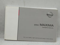 2004 Nissan Maxima Owners Manual Book Guide OEM Used Auto Parts - Oemusedautoparts1.com