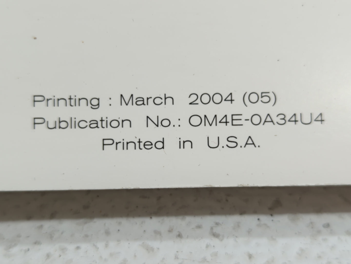 2004 Nissan Maxima Owners Manual Book Guide OEM Used Auto Parts - Oemusedautoparts1.com