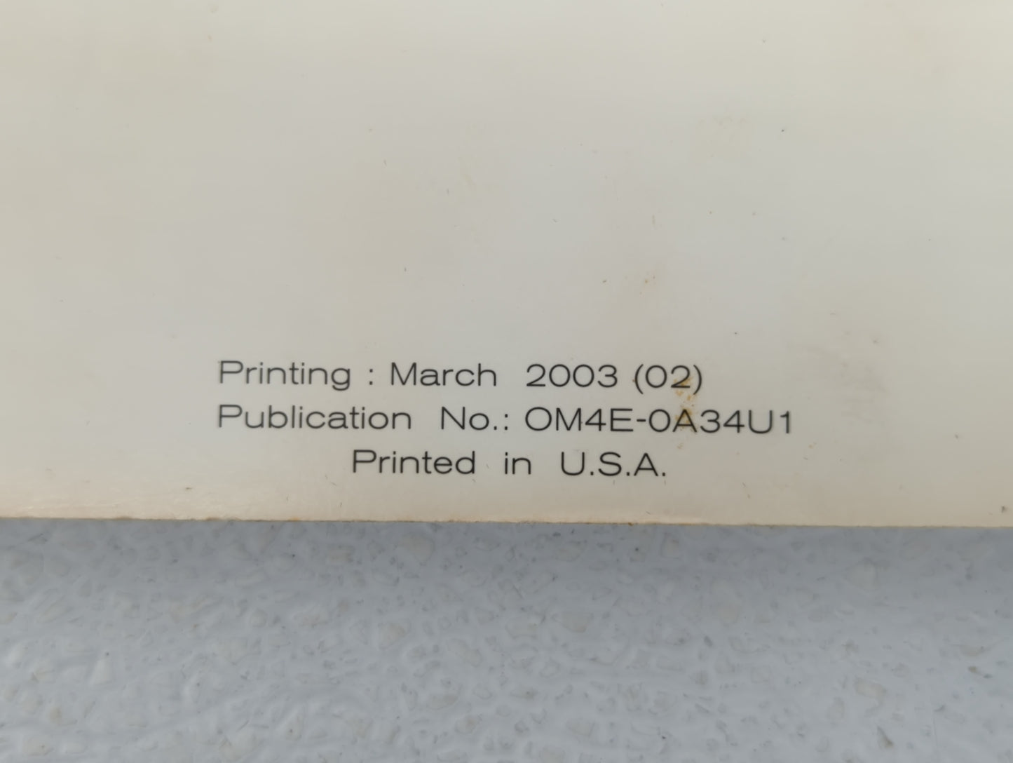 2004 Nissan Maxima Owners Manual Book Guide P/N:0M4E-0A34U1 OEM Used Auto Parts - Oemusedautoparts1.com